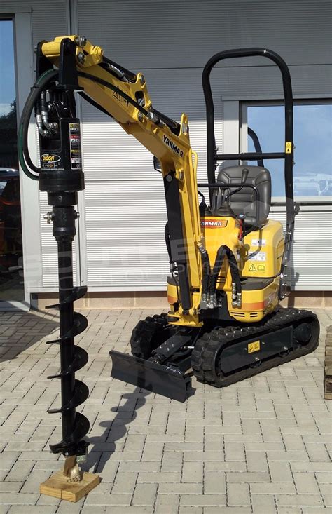 digga mini excavator auger attachment|mini excavator post hole digger.